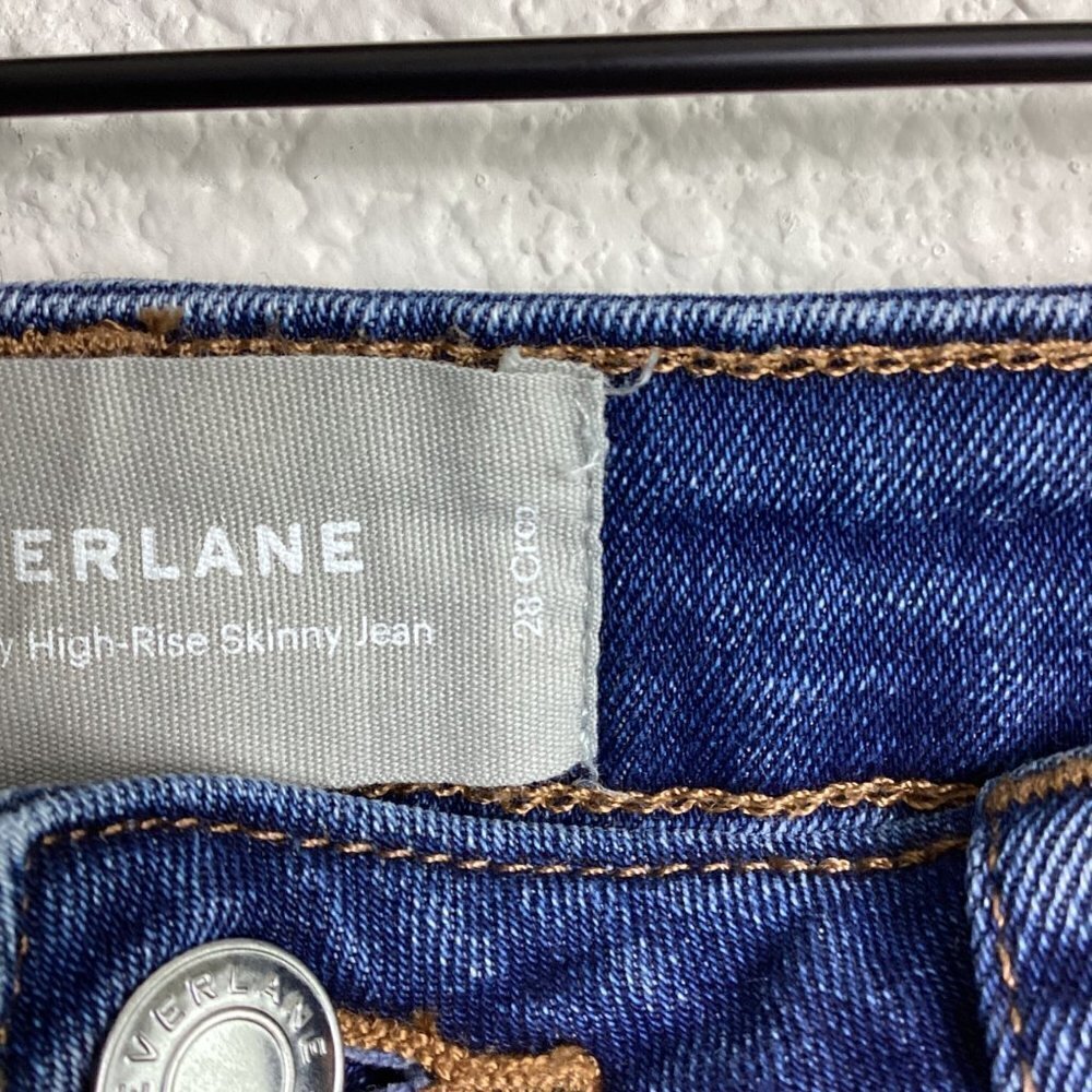 Everlane The Curvy High-Rise Crop Jeans Size 28 Blue - Picture 7 of 7